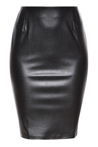 Klasyczna Elegancka Ołówkowa Spódnica w Kolorze Czarnym