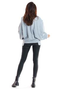 Asymetryczna Krótka Bluza Oversize