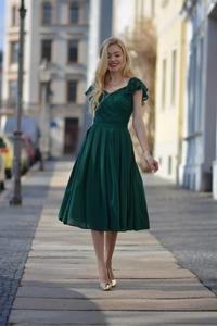 Elegancka Sukienka na Wesele - Zielona