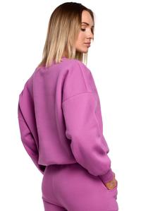 Dresowa Bluza z Haftem (Lawendowa)