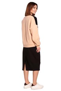 Bawełniana Bluza w Panele Kolorystyczne - Model 3