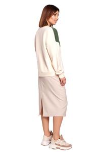 Bawełniana Bluza w Panele Kolorystyczne - Model 1