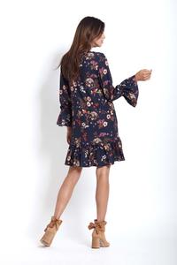 Sukienka Mini Boho w Kwiaty