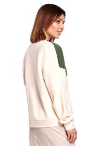 Bawełniana Bluza w Panele Kolorystyczne - Model 1