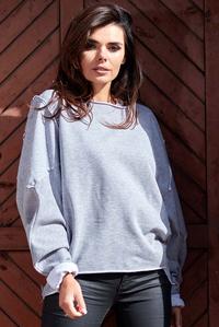 Asymetryczna Krótka Bluza Oversize